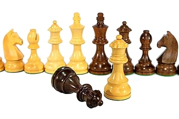 Hirvo High Class 3.5 inch Wooden Chess Pawns ( 32 Piece ) only No Board