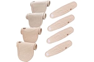 wonuu Baby Umbilical Cord Belt, Infant Belly Binder Hernia Care Navel Truss Support Newborn Warm Essential with Breathable Organic Cotton (4 Pack)