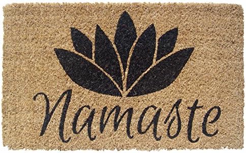 Door Mats - Namaste Coir Doormat - 18" X 30" - Door Mat - Welcome Mat