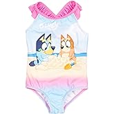 Bluey One Piece Bathing Suit Infant to Big Kid Sizes (18 Months - 10-12)