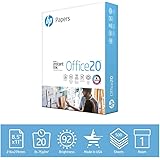 HP Printer Paper | 8.5x11 Paper |Office 20 lb | 1 Ream - 500 Sheets | 92 Bright | Made in USA - FSC Certified | 112150R