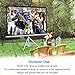 PERLESMITH 100 Inch Projector Screen with Stand Portable for Outdoor Indoor - 4:3 Pull up Foldable Height Adjustable Wrinkle-Free Projection Screen Tripod for Movie, Home Theater, Gaming, Office