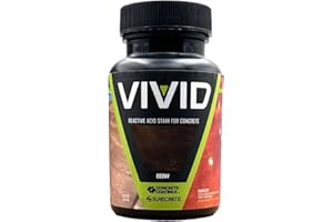 CC Concrete Coatings Vivid Acid Stain for Concrete | Ebony | 4 oz Tester