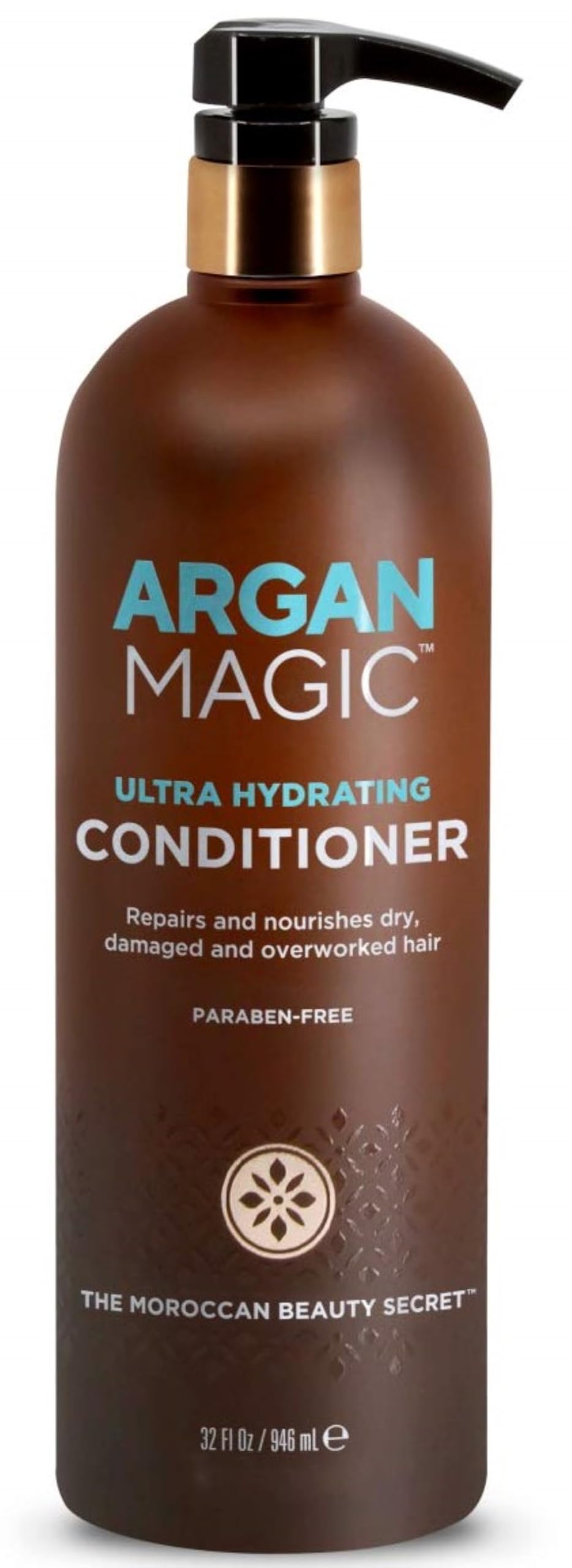 Argan Magic Ultra Hydrating Conditioner | Repairs and Protects Dry, Damaged Hair | Improves Hair Health | Safe for Color Treated and Chemically Treated Hair | Made in USA, Paraben Free (32 oz)