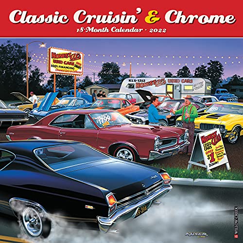 Classic Cruisin' & Chrome Cars 2022 Wall Calendar