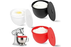 FIMXSD Silicone Liners for KitchenAid Tilt-Head 5 Qt Mixers, Mixer Bowl Accessories & Attachments for Baking and Cooking 3 Li