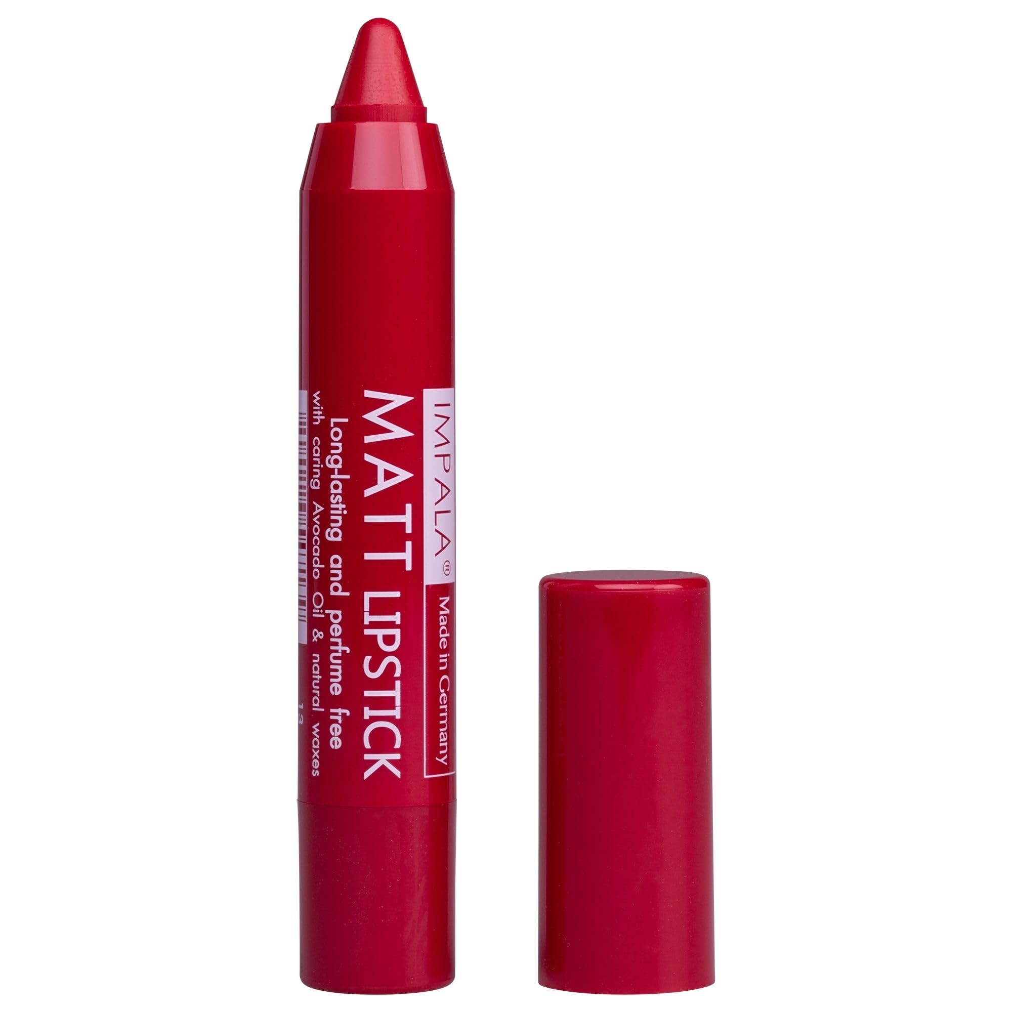 IMPALA | Automatic Matt Raspberry Lipstick Color No. 13 | Long-Lasting Matte Lipstick | Hydrating Lipstick with High Pigmentation | Creamy Texture with Balm Effect