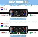 AXFEE 6A DP Inline Switch Torpedo Design 250V 2/3 Core Black view 3