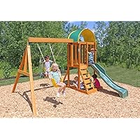 Big Backyard KidKraft Andorra Cedar Wood Swing Set / Playset F24140