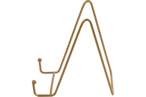 Beaupretty Metal Easel Stand Large Antique Bronze Desktop Plate Holder Photo Frame Display for Tabletop Art