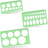 3Pcs Circle Template, Circle Template for Drawing 3 Sizes Circle Stencil Templates for Drafting, Circle Drawing Tool for Office, School, Drawing Supplies.