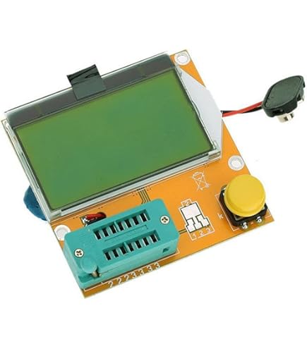 Testeur électronique LCR-T4 - Mesure Transistors, Condensateurs, ESR, Neuf Avec Accessoires