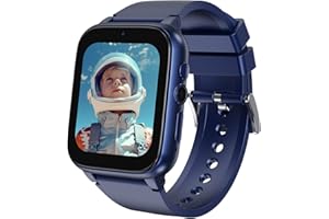 iCHOMKE Smart Watch for Kids, Girls Boys Smartwatch with 26 Games Camera Video Recorder and Player, Pedometer Calendar Flashlight, Audio Book etc., Gifts for 4-12 Years Children (Blue)