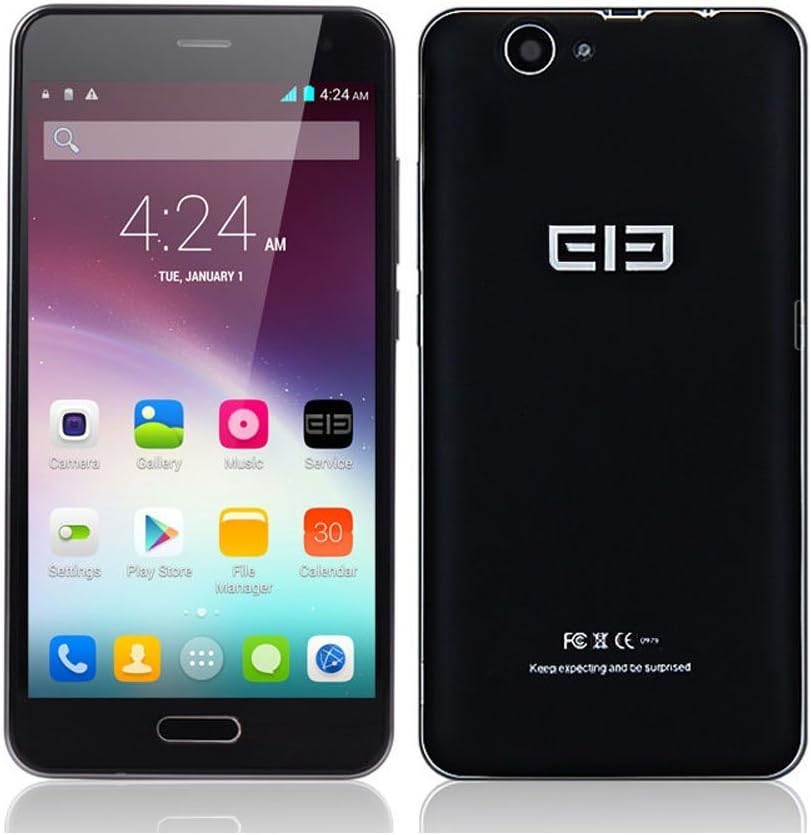 Elephone P5000 5.0 Inch Touch Screen Smartphone Android 4.4 MTK6592 Octa-core 2G RAM 16G ROM 5350 mAh Battery 3G 16.0Mega Pixel Rear Camera Support Wifi WCDMA GSM Bluetooth Smart Phone (Black)