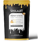 Rone Honey Packets with Himalayan Shilajit, Natural Honey, Saffron - Energy Boost & Immune Support, 85+ Trace Minerals, 75%+ Fulvic Acid - 20 Sticks (1)