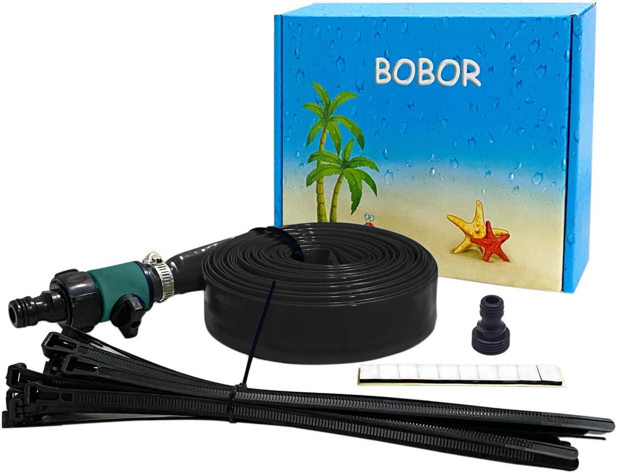 Bobor Trampoline Sprinkler for Kids, Outdoor Trampoline Backyard Water Park Sprinkler Fun Summer Outdoor Water Toys for Boys Girls. (39ft): Toys & Games
