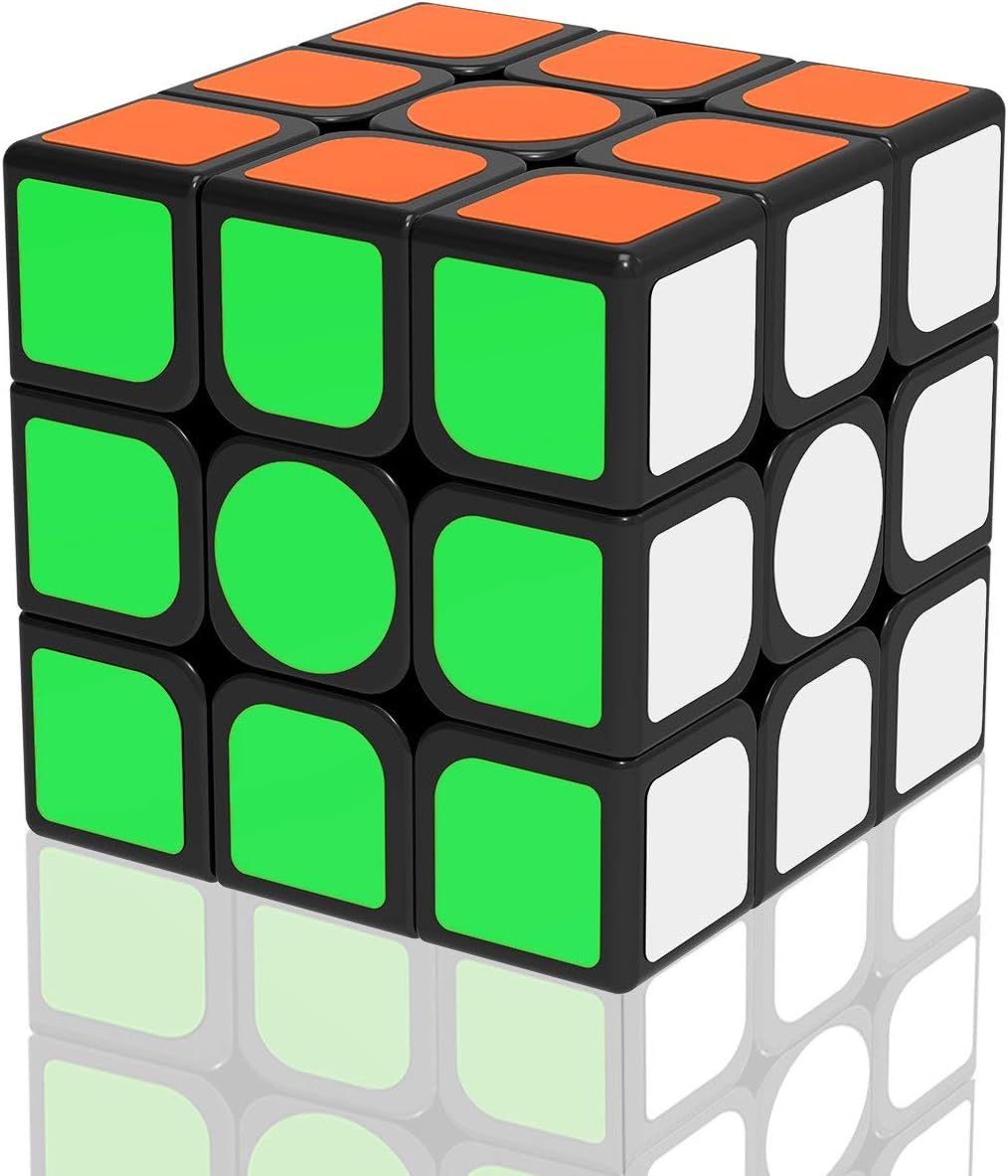 FAVNIC 3x3 Speed 3D Puzzles Cube, Magic Cube Enhanced Edition Smooth , New Anti-Pop Structure Speed Cube, Colorful