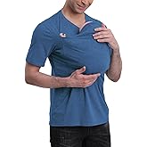 Kangaroo Shirt for Dad and Baby With Pouch - V Neck T-Shirt Baby Carrier