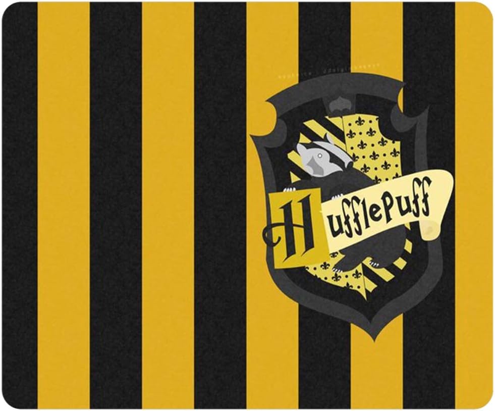 Creative Painting Custom Design Rectangle Mouse Pad Gaming Mousepad Hufflepuff Painting Rectangle Non-Slip Mousepad Water Resistent Oblong Gaming Mouse Pads