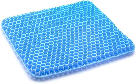 Amazon Co Jp ゲルクッション 二重設計 クッション 無重力クッション ブルーマジック 腰痛 坐骨神経痛 体圧分散 低反発 座布団 椅子 車 スーパージェルクッション カバー 付き ハニカム構造 ヘタれにくい Home Kitchen