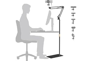 MX Brio 4K Webcam Floor Stand,70-inch Telescopic Floor Holder with Webcam Magnetic Mount Compatible with Logitech MX Brio 4K,
