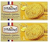 St Michel La Grande Galette Butter Cookies, Sea Salt, 5.3 Ounce (Pack of 2)