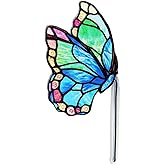 GeryVtee Acrylic Butterfly Monarch Suncatcher for Pot Plant Decoration Gift for Women Light Catcher Sun Room Decor Plant Label Signs for Flower Pot Planter House Decors (Butterfly 1)