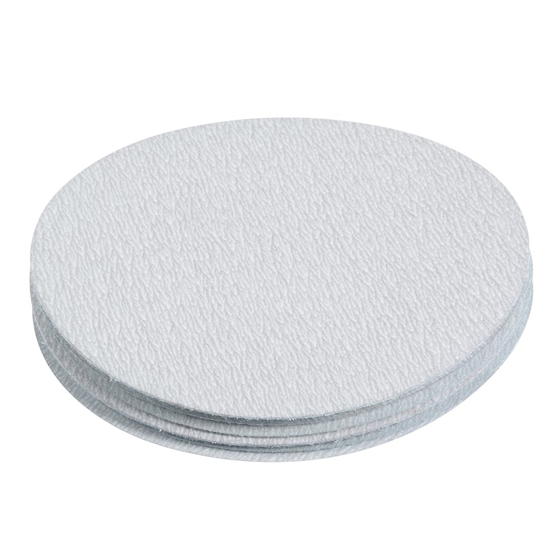 Sourcingmap 10 Pcs 4-Inch Aluminum Oxide White Dry Hook and Loop Sanding Discs Flocking Sandpaper 1000 Grit