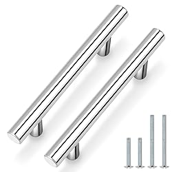 Probrico 5 Pack Polished Chrome Cabinet Handles