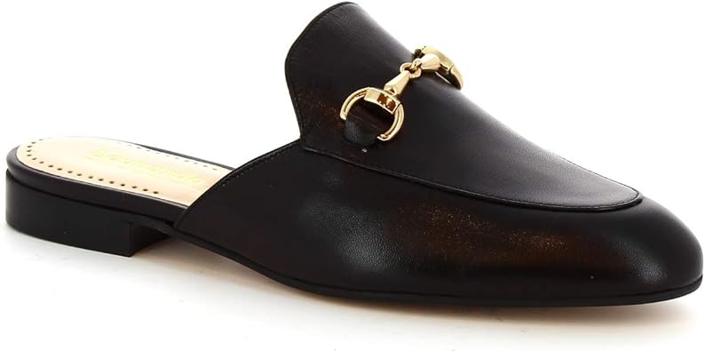 womens leather mules shoes
