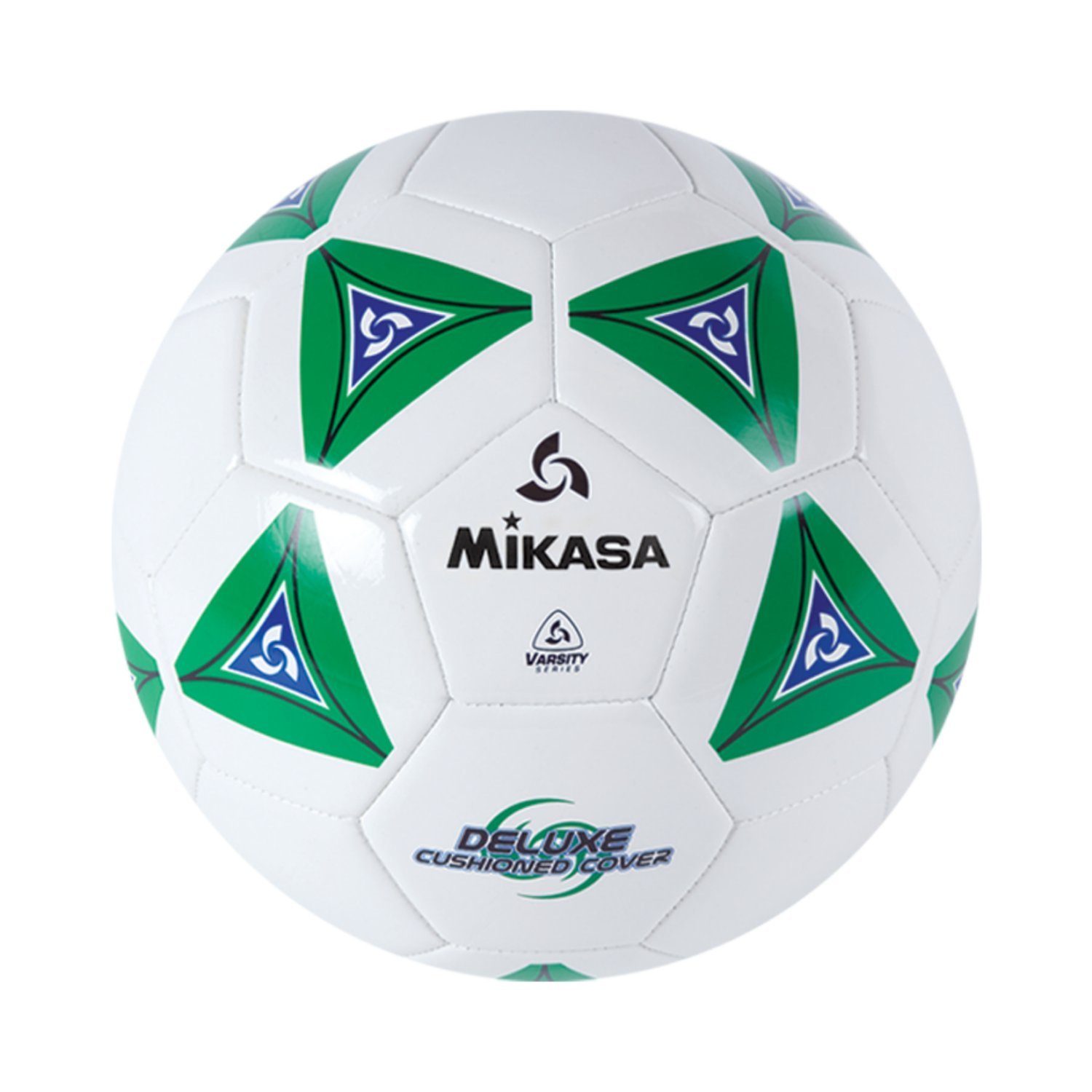 MIKASA Serious Soccer Ball (Green/White, Size 5)
