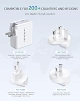Lencent 4-Port USB Travel Charger 22W 5V 4.4A Worldwide Plug Adapter view 2