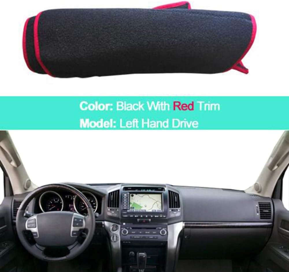 SDKLNW Car Dashboard Cover Dash Mat Carpet Cape DashMat Pad,for Toyota Land Cruiser Prado 2003-2009,Lexus GX470 J120 2003-2009