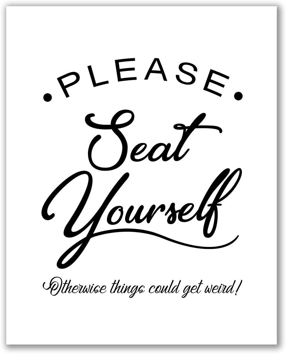 Amazon Com Please Seat Yourself Print Unframed Bathroom Wall Decor Bathroom Wall Art Please Seat Yourself Sign Bathroom Sign Printable Wall Decor Funny Bathroom Art Please Seat Yourself 2 8 X 10