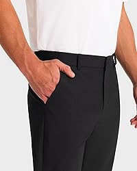 SNOWTEN Mens Golf Pants Classic Fit Stretch Work