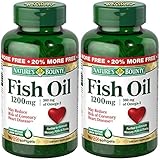 Nature's Bounty Fish Oil 1200mg, 240 Softgels (2 X 120 Count Bottles)