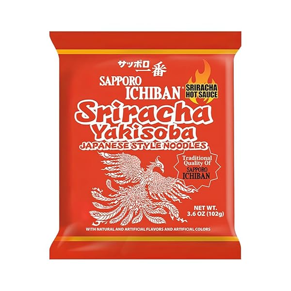 [SAPPORO ICHIBAN] SRIRACHA YAKISOBA, SPICY CHOW MEIN, NO....