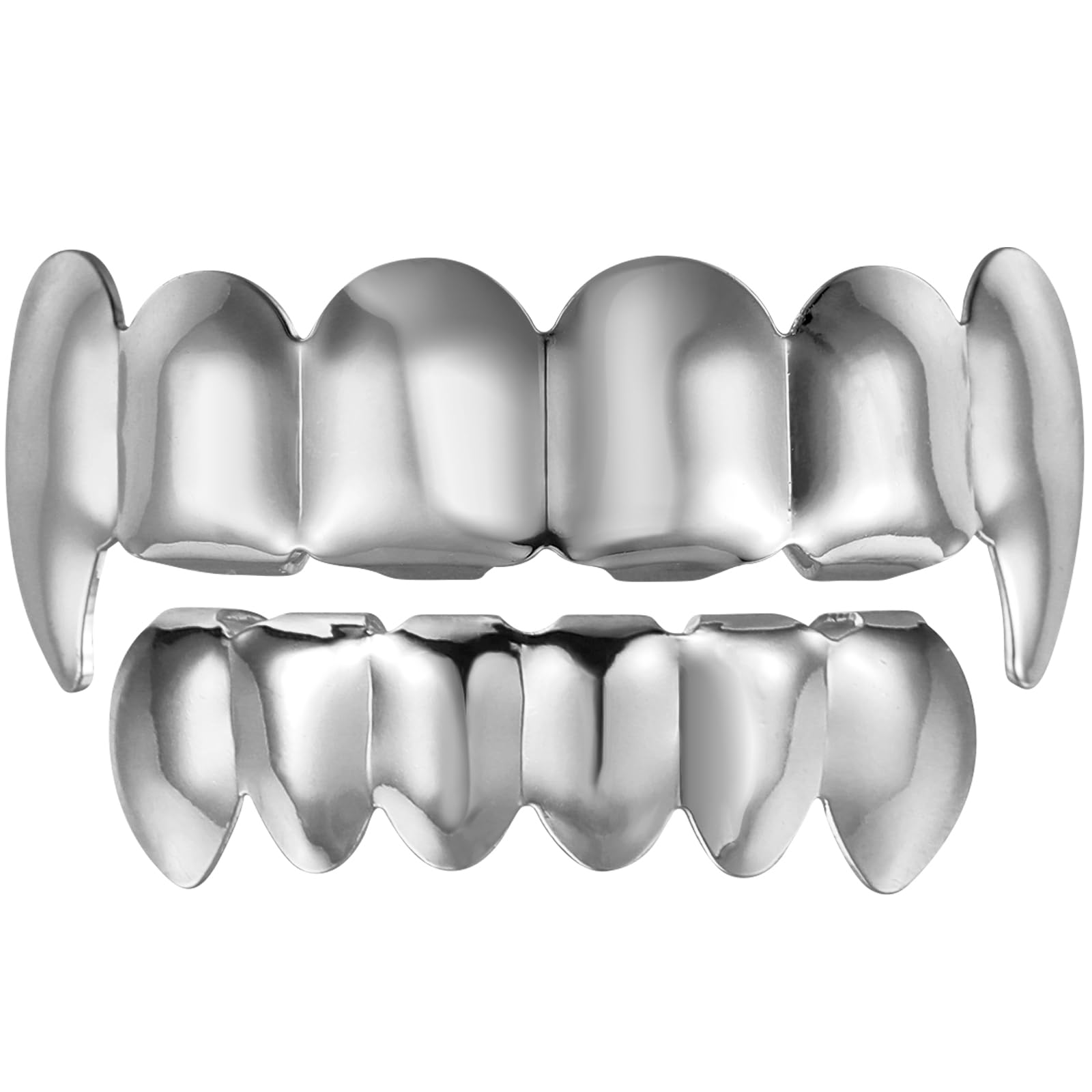 NUOBESTY Hip Hop Teeth Grills for Mouth Top Bottom