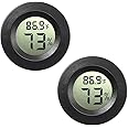 JEDEW 2-Pack Mini Hygrometer Thermometer Digital LCD Monitor Indoor/Outdoor Humidity Meter Gauge Temperature for Humidifiers 