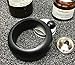 Bangle Bracelet Flask for Women for Liquor 3.5 Ounce Stainless Steel Black Matte with Funnel in White Box by IDALIO