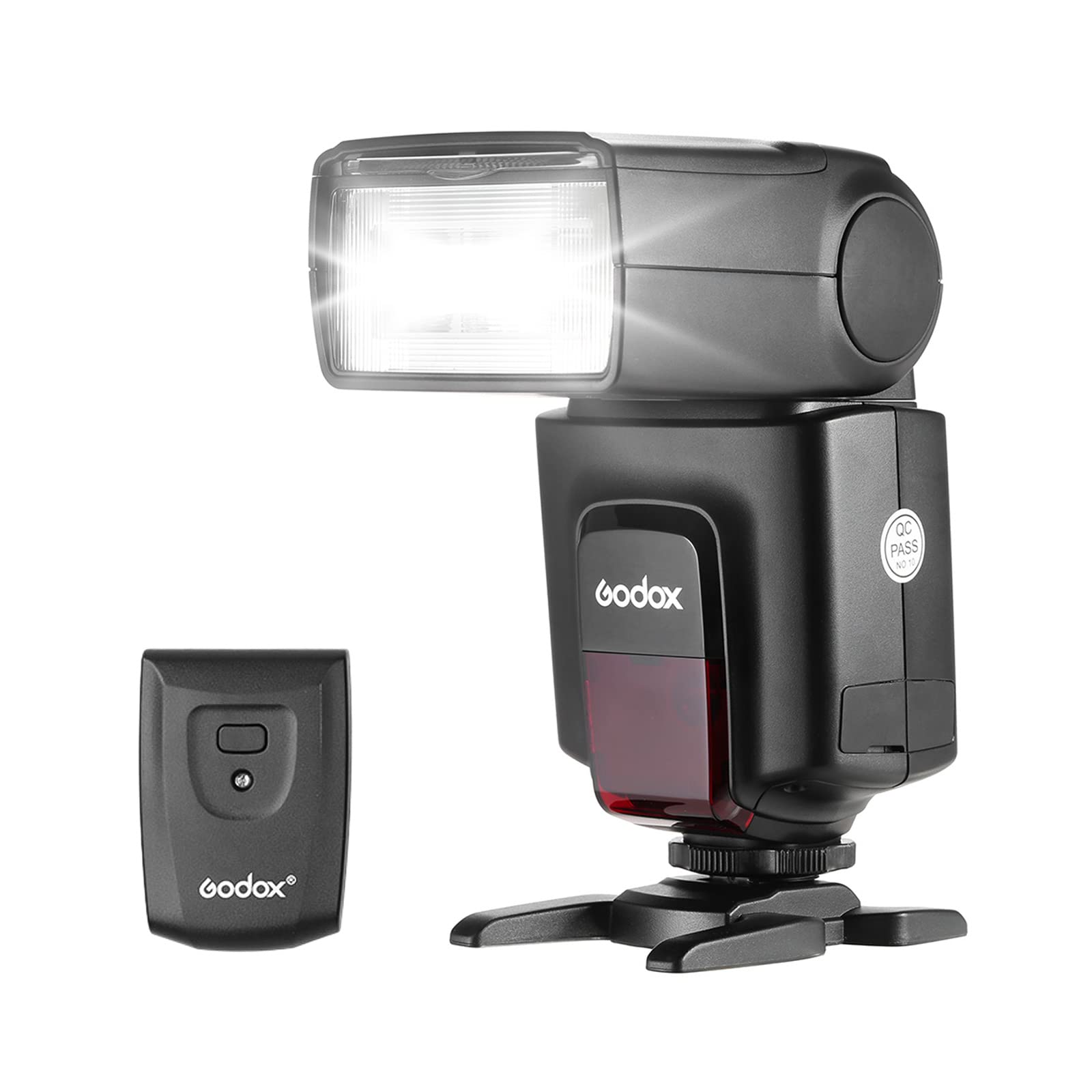 Godox TT520Ⅱ On-Camera Flash Electronic Speedlite + AT-16 2.4G Wireless Trigger Transmitter Guide Number 33 S1 S2 Modes Replacement for Canon Nikon Pentax