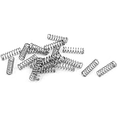 uxcell Compression Spring,304 Stainless Steel,3mm OD,0.4mm Wire Size,10mm Free Length,Silver Tone,20Pcs