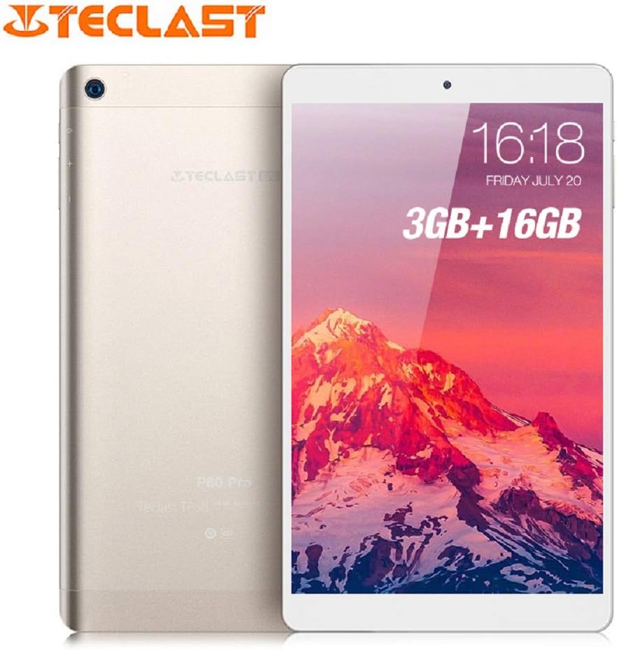 Tablet Computer, Hot Teclast P80 Pro Tablet PC 8.0 Inch HD Android 7.0 Upgraded 3GB RAM 16GB eMMC ROM MTK8163 Quad Core Double Cams WiFi HDMI GPS