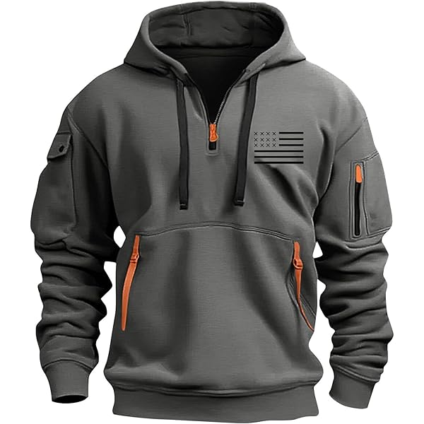 MGWTFZDL Mens Sweater Suéter Para Hombre Tactical Hoodie