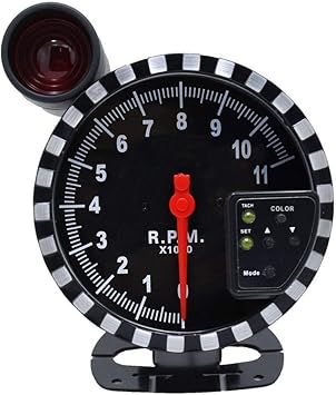 Amazon Co Jp ５ ｒ ｐ ｍ ゲージ車タコメーターオートバイタコメーター車修正ブラックダイヤル ツ カーアクセサリ スポーツ アウトドア