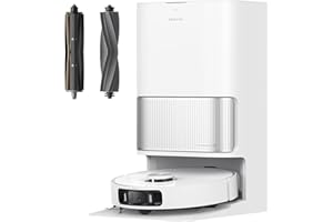 DREAME L40s Ultra AE Robot Vacuum and Mop Combo, 19,000Pa Suction, Self Emptying Dust Box, Flexible Mop & 167℉ Self Cleaning Washboard, Diverse Brush Selection, All-in-One Station, Auto Refill