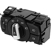 A ABSOPRO 61319169406 Headlight Switch for BMW 1 Series E82 07-13 Black | Fog light control switch, Plastic Black, for BMW 1 Series E82 2007-2013