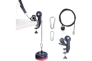 CONBUT Arm Wrestling Training Pulley System Professional, Forearm Workout Table Equipment, Wrist Exerciser Cable Machine with Rope