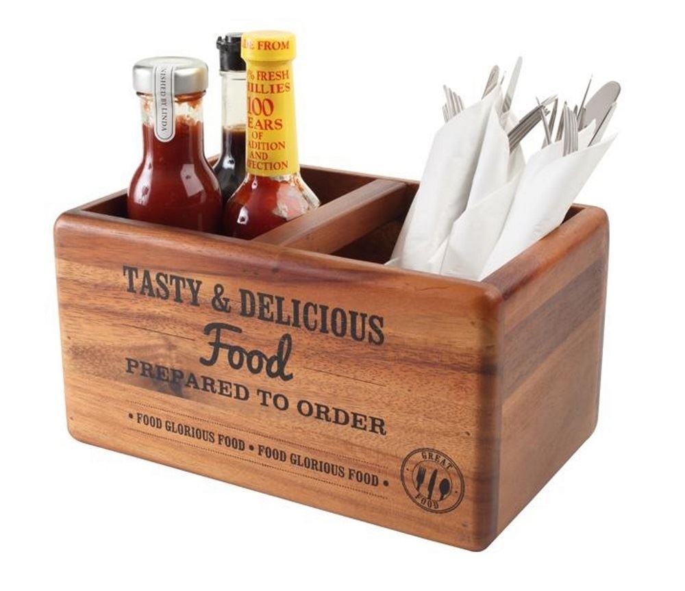 T&G Food Glorious Food Table Tidy with Graphics & Chalk Board