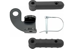 SUMERIANS TARTUF Bicycle Trailer Hitch Coupler Attachment and Flex Connector Kit for Burley Bike Trailers Compatible with Disc Brake and 12mm Thru Axle (Hitch and 2 differnt Connector)